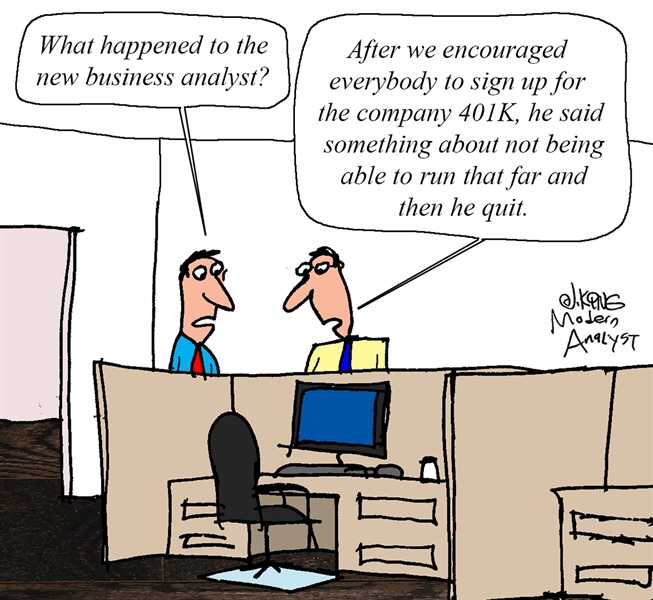 Humor - Cartoon: New Business Analyst